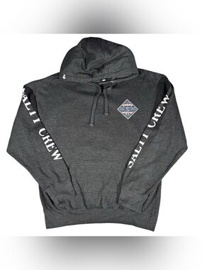 Salty Crew Tippet Tropics Fill Hoodie Fleece Grey Men's Sweatshirt L Standard